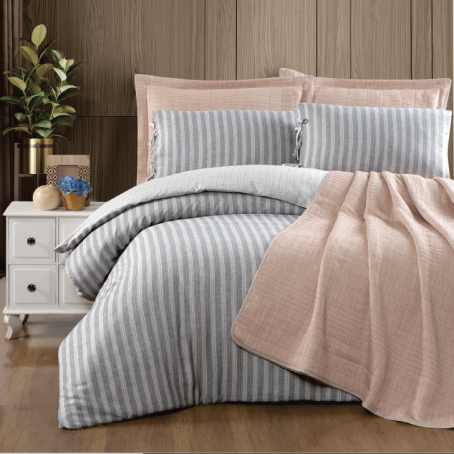 Couvre Lit – PIK Mouslin 7 pièces Racha VALISE 1